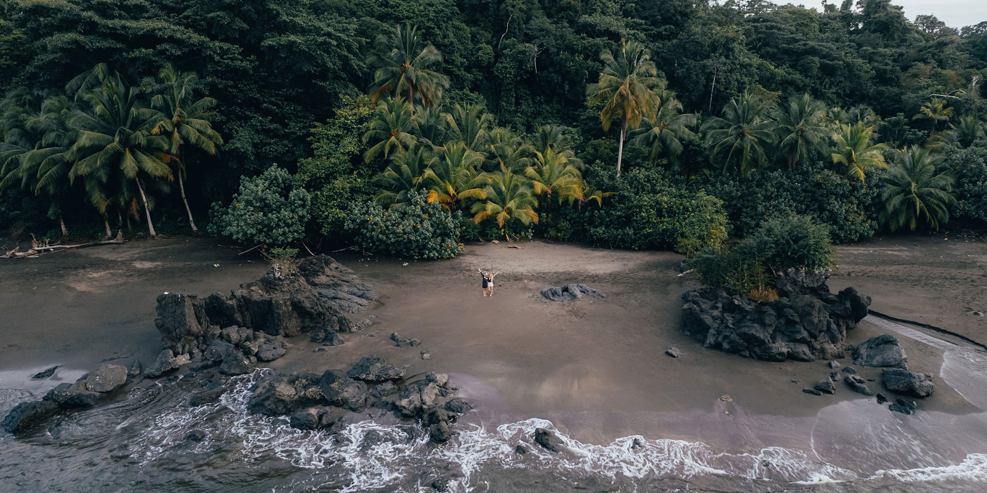 Playa de Guachalito en Nuquí, costa del pacífico colombiano, Colombia