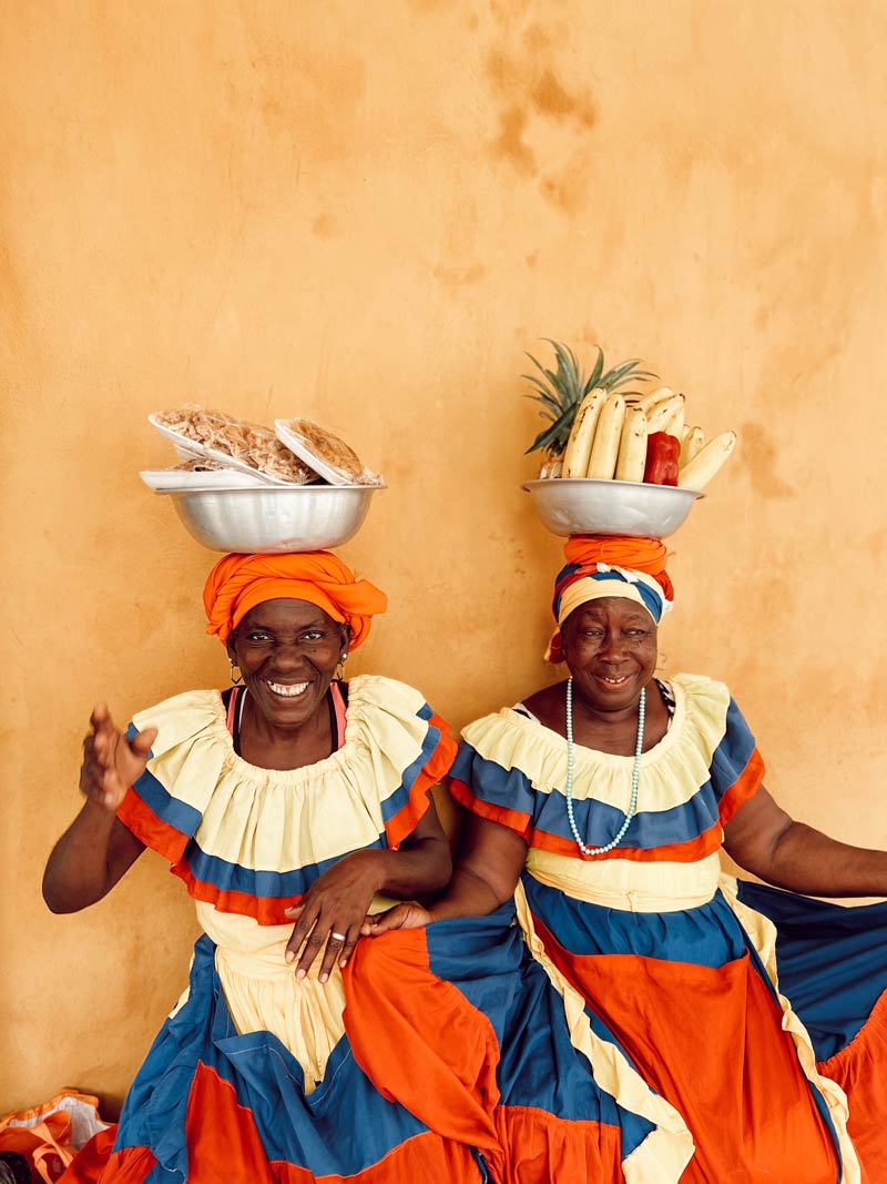 Las palenqueras Palenqueras en Cartagena de Indias, Colombia