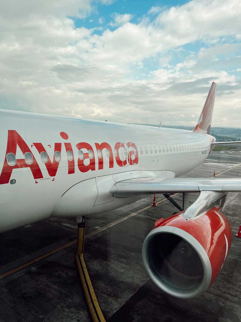 Avión Avianca, Colombia