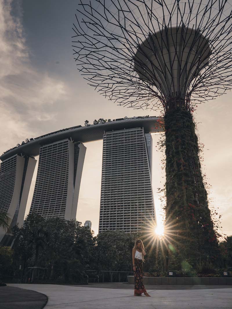 Atardecer en Singapur
