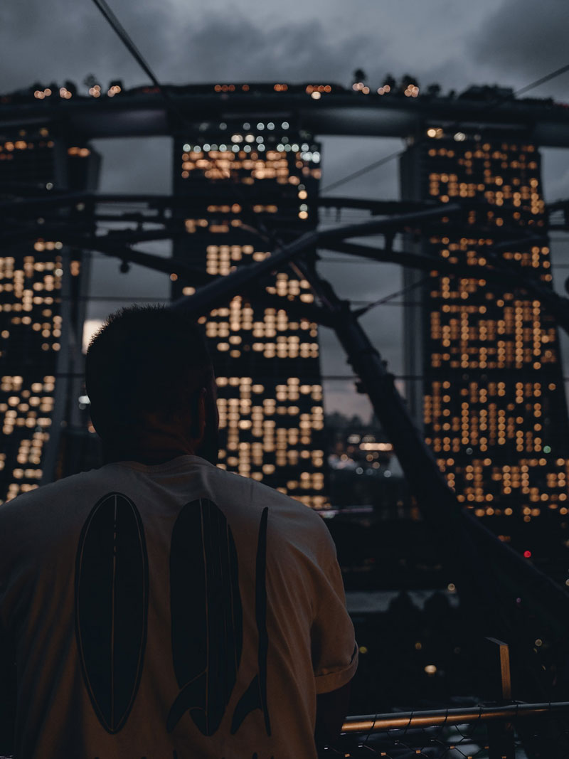 Marina Bay Sands desde Supertree Observatory, Singapur