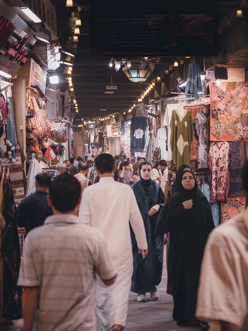 Interior del Zoco de Mutrah, Omán