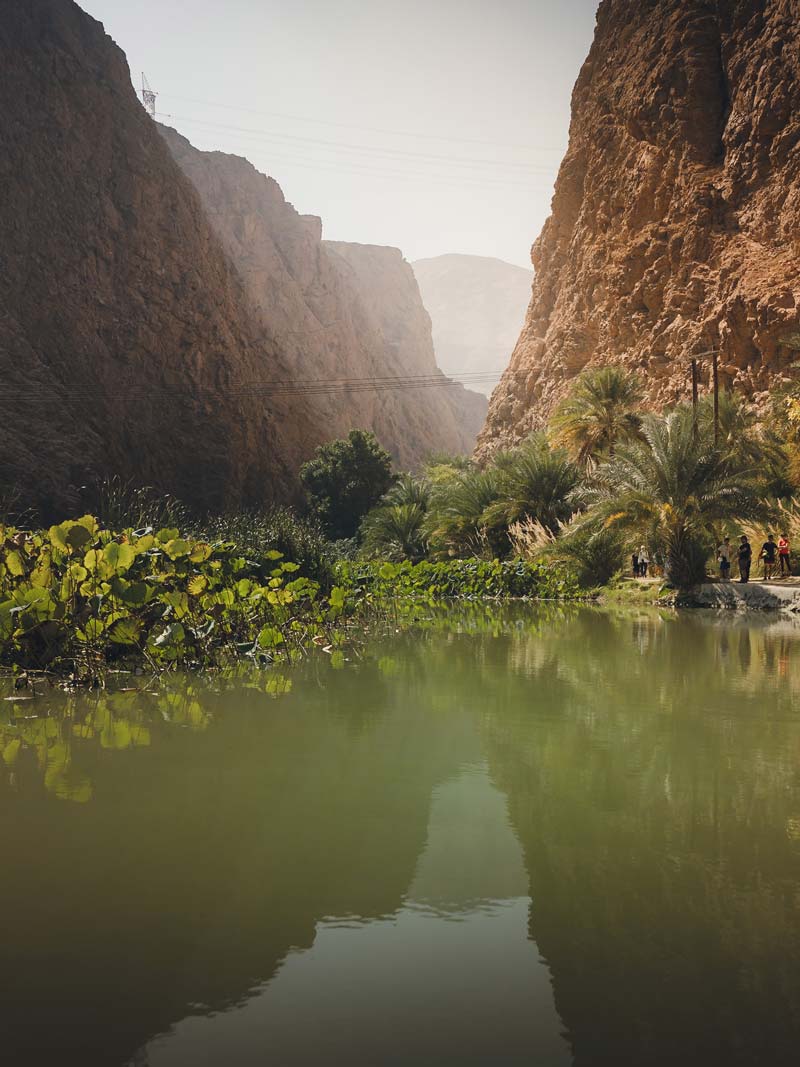 Acceso a Wadi Ash Shab, Omán