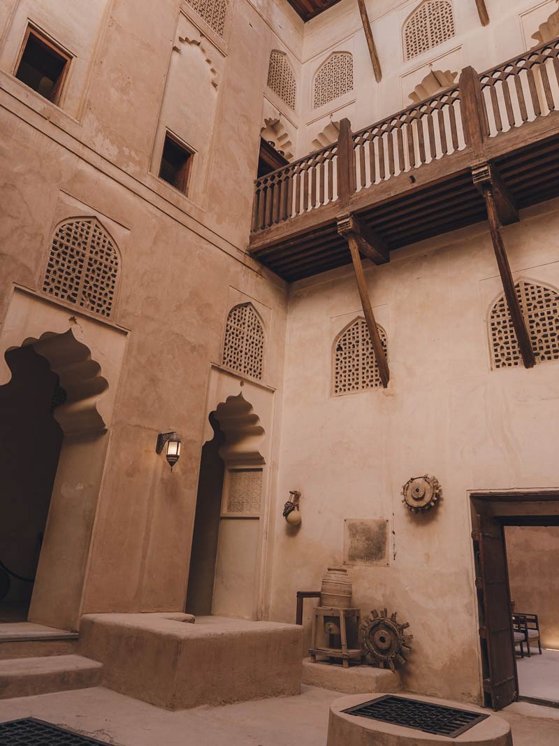 Interior del Jabren Castle, Oman
