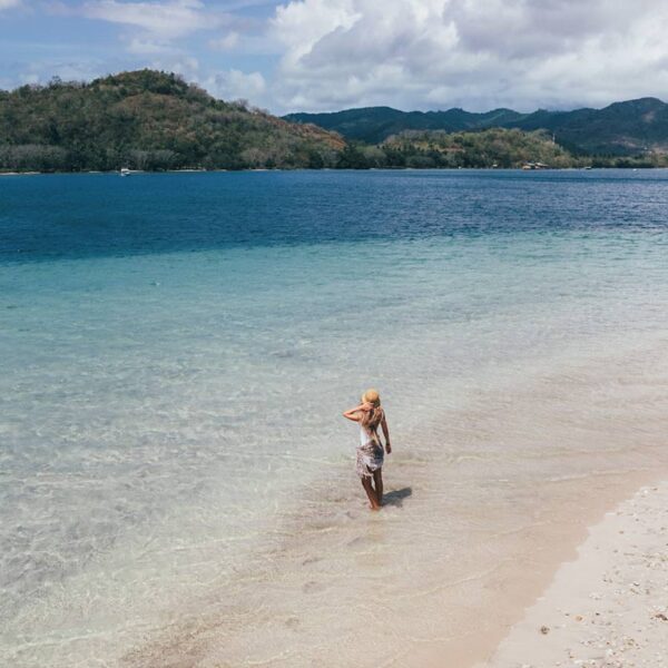 Playa, isla, Gili Goleng, Lombok, Indonesia
